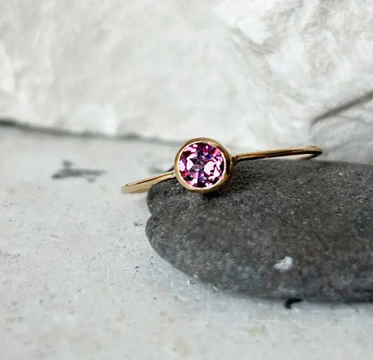 Petit Rhodolite 18k Gold Ring