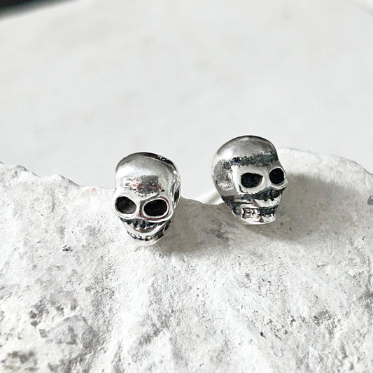 Aretes de Plata Skulls