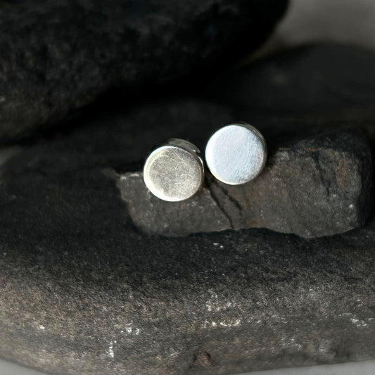 Silver Studs Small Polished Earrings