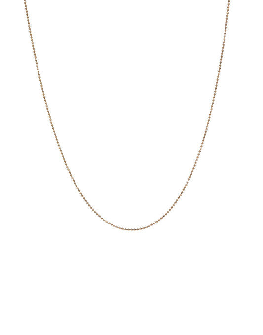 18k Gold Chain with Beads