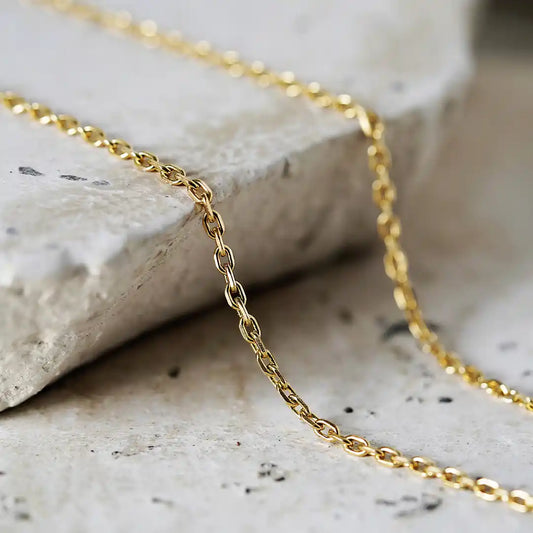 18k Gold Prism Chain