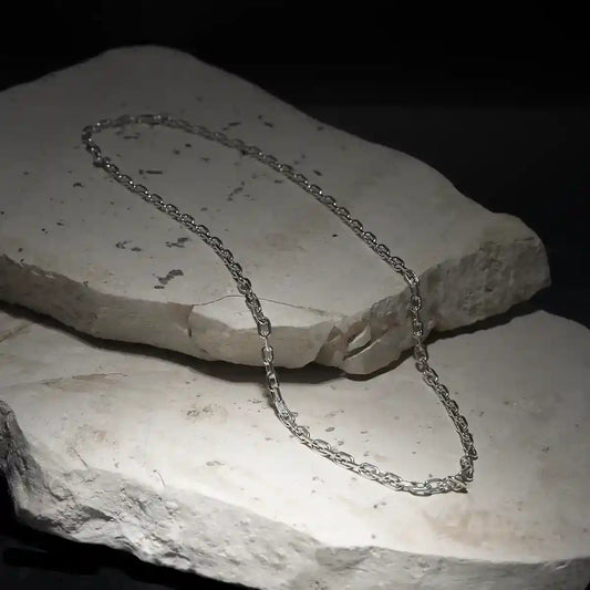 Thick Prism Silver Chain