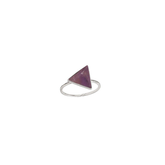 Pyramid Sterling Silver Ring