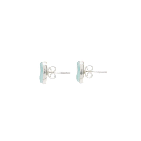 Oceanos Sterling Silver Earrings with Andean Opal