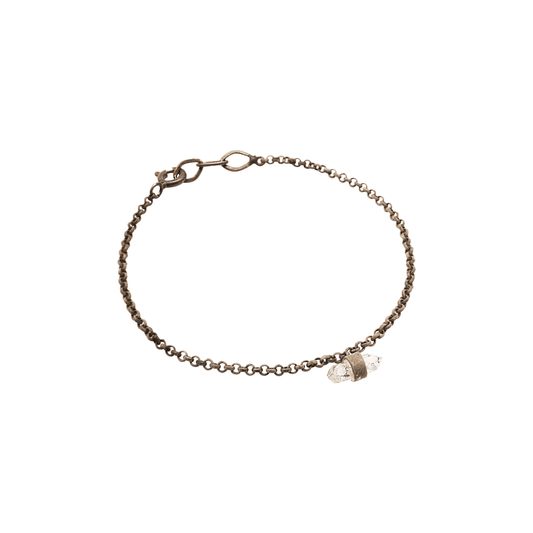 Pulsera de Plata Hito con Cuarzo